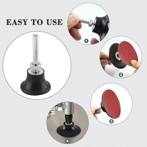 Litoexpe 2-Pack 1 Inch Quick Change Disc Pad Holder | 1/4" Shank, Quick-Change Design, for Polishing and Sanding Attachments in Saudi Arabia