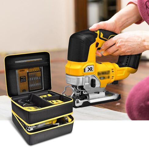 حقيبة مضخة هواء Tanmqin متوافقة مع منفاخ الإطارات AstroAI، حافظة متوافقة مع DEWALT 20V MAX XR Jig Saw DCS334B، حقيبة تنظيم حامل التخزين لبطارية Dewalt 20v Max in Kuwait