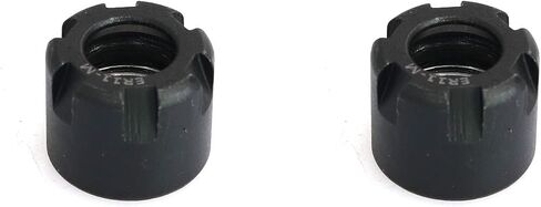 heyous 2pcs ER11-A Type M13 Thread Collet Clamping Hex Nuts for CNC Milling Chuck Holder Lathe in Saudi Arabia