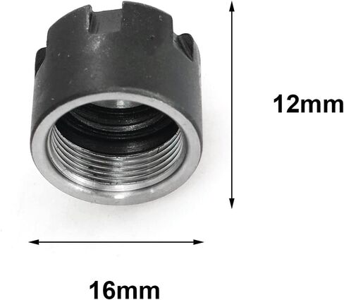 heyous 2pcs ER11-A Type M13 Thread Collet Clamping Hex Nuts for CNC Milling Chuck Holder Lathe in Saudi Arabia