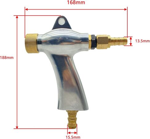 Sand Blaster Gun Kit Soda Blaster Air Siphon Sandblaster Gun with Boron Carbide Sandblasting Nozzle Power Abrasive Sand Blasters Spray Gun Set Portable（6mm） in Kuwait