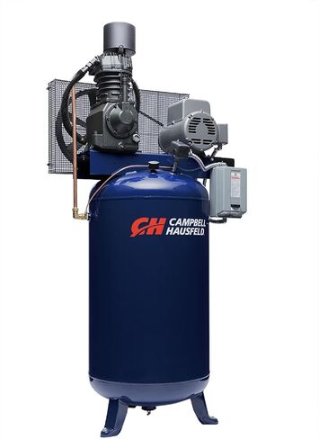 ضاغط هواء كامبل هاوسفيلد، 80 جالون عمودي مرحلتين 25CFM 7.5HP 208-230V 1PH (TF211201AJ) in Saudi Arabia