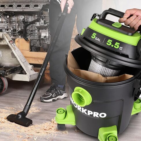 حقيبة جمع الغبار WORKPRO سعة 5 جالون (للمكنسة الكهربائية W125089AE سعة 5 جالون) - 6 عبوات in Kuwait