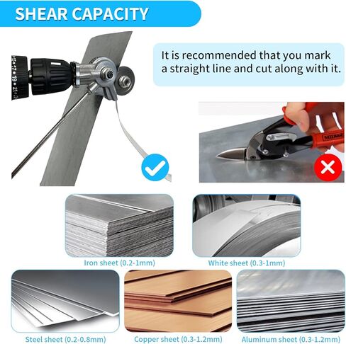 مقصات مثقاب كهربائية، قاطع ألواح معدنية، مقصات مثقاب كهربائي، مقص قطع للحديد، الصفائح البيضاء، النحاس، الألومنيوم، الفولاذ، قطع الصفائح المعدنية in Kuwait