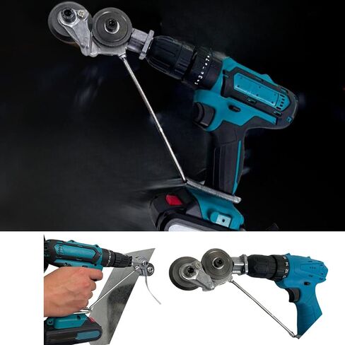 Sheet Metal Cutter Tools for Drill - Sheet Metal Cutter Drill Attachment Cutting Tool for Drills - Electric Drill Metal Plate Cutter - Cutting Iron Tin Sheet Shear Cutters in Kuwait