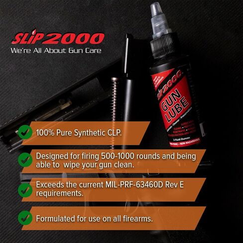 Slip 2000 Gun Lube Buddy Pack, Synthetic, Needle Tip Applicator, 1 & 4 oz | Eliminates Excessive Wear, For Peak Performance Shotguns, Rifles, Pistols in Saudi Arabia