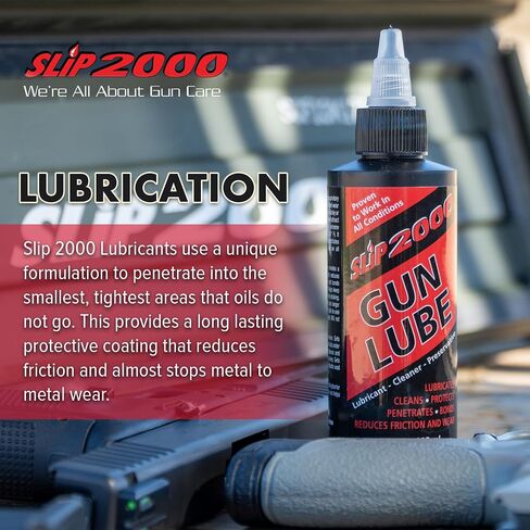 Slip 2000 Gun Lube Buddy Pack, Synthetic, Needle Tip Applicator, 1 & 4 oz | Eliminates Excessive Wear, For Peak Performance Shotguns, Rifles, Pistols in Saudi Arabia