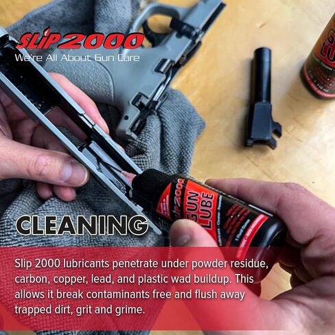 Slip 2000 Gun Lube Buddy Pack, Synthetic, Needle Tip Applicator, 1 & 4 oz | Eliminates Excessive Wear, For Peak Performance Shotguns, Rifles, Pistols in Saudi Arabia