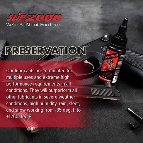 Slip 2000 Gun Lube Buddy Pack, Synthetic, Needle Tip Applicator, 1 & 4 oz | Eliminates Excessive Wear, For Peak Performance Shotguns, Rifles, Pistols in Saudi Arabia