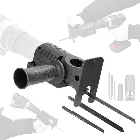 Conversion head,ERYUE Electric Drill Modified To Electric Saws Accessory Modification Tool Kit Electric Reciprocating Saws Drill to Jig Saws Portable Woodworking Cutting Utility Tool for Wood Metal C in Kuwait