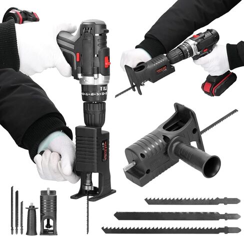 Conversion head,ERYUE Electric Drill Modified To Electric Saws Accessory Modification Tool Kit Electric Reciprocating Saws Drill to Jig Saws Portable Woodworking Cutting Utility Tool for Wood Metal C in Kuwait