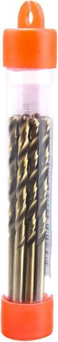 MAXTOOL No 1 0.228" 10PCs Identical Cobalt Wire Gauge Jobber Length Drill Bits HSS M35 Twist Drills Fully Ground Golden Straight Shank; JBN35G10R01E10 in Saudi Arabia