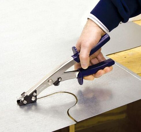 Eastwood Supercoup Nr1 Nibbler Metal Shears | Sheet Metal Cutter Tool Suitable for up to 22-Gauge Stainless & 18-Gauge Steel | Built-In Waste Curl Cutter | Metal Snips with Hardened Steel Jaws in Saudi Arabia