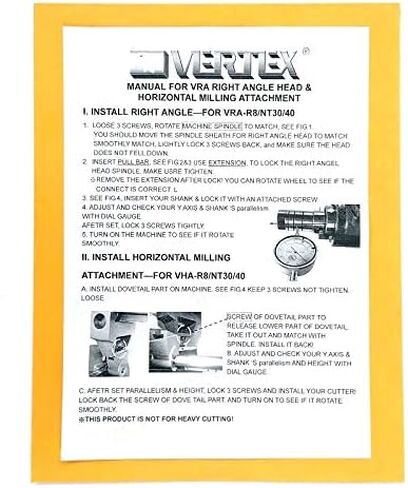 HHIP 3012-1008 R8 مجموعة ملحقات الزاوية اليمنى لآلات الطحن من Vertex in Saudi Arabia