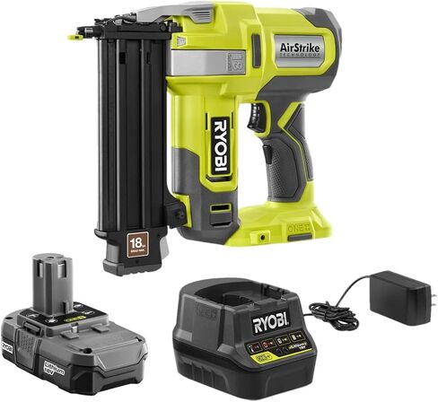 RYOBI ONE+ 18V 18-Gauge Cordless AirStrike Brad Nailer P321 with Battery and Charger (Bulk Packaged) in Saudi Arabia