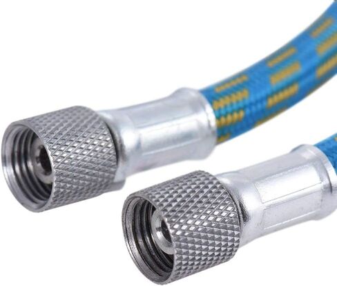 HUBEST 6ft Braided Airbrush Air Hose with 1/8 Inch to 1/4 Inch Adapter - Nylon Braided Air Line Compatible with Iwata, Master, Devilbiss Airbrush Compressors - Kink-Free Standard Fitting in Saudi Arabia