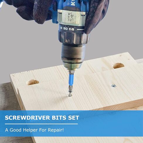 Elvielsl Screwdriver Bits Set, 12 Pcs S2 Alloy Steel Magnetic Anti Slip Screwdriver Bit PH1 PH2 PH3 PZ1 PZ2 PZ3 Impact Driver Bit Set 1/4 Inch Hex Shank Cross Drill Bit for Power Tool (50mm) in Kuwait