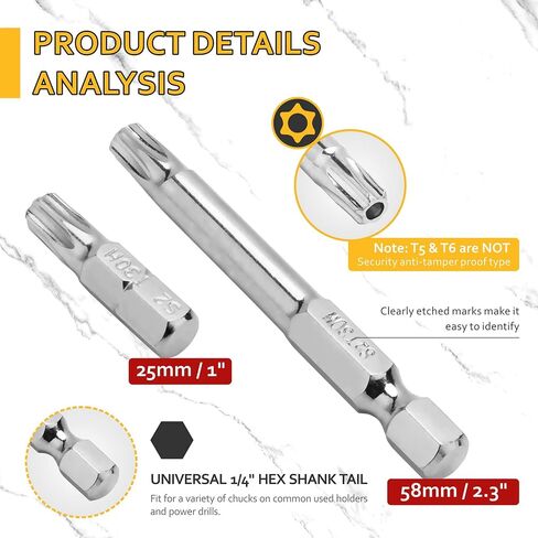 YF YoungFulTool 33 Pcs Magnetic Screwdriver Bit Set with Slotted Phillips Hex Torx Security Torx,Quick Release Bit Holder,Socket Adapter, 1/4’’ Hex Shank Power Tool Bits,Convertible Case with Bit Bar in Saudi Arabia