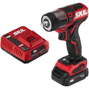 Skil PWR CORE 12 بدون فرشاة 12 فولت 3/8 بوصة. طقم مفتاح ربط مدمج مع 3 سرعات وإضاءة هالة تتضمن بطارية ليثيوم 2.0 أمبير وشاحن PWR JUMP - IW6744A-10