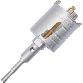 45mm / 1-3/4 inch Dry Diamond Core Drill Bit with a 110mm SDS Plus Rod for Granite Marble Masonry Concrete Stone Brick and Block (45mm (1-3/4 inch))