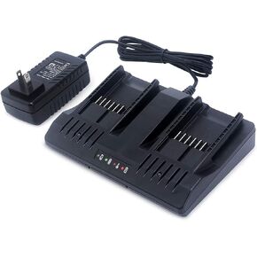 شاحن بطارية WA3875 ثنائي المنفذ Worx 20V لبطاريات Worx 18/20 فولت ماكس ليثيوم PowerShare WA3578 WA3525 WA3520 WA3575 WA3512 WA3742 WA3881 أدوات كهربائية ليثيوم أيون in Kuwait