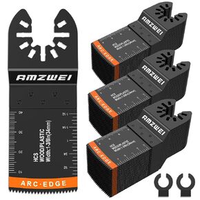 30 PCS Oscillating Saw Blades, Professional Universal Titanium Multitool Blades for Wood Metal, Quick Release Multi Tool Blades Kits Compatible with Dewalt Ryobi Milwaukee Rockwell Fein