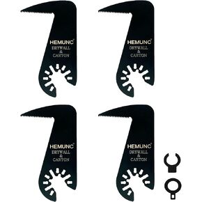 HEMUNC Drywall Blade for Oscillating Tool 6 Pack, Oscillating Saw Blades Fit Dremel, Dewalt, Fein Multimaster, Bosch, Makita, Milwaukee, Rockwell, Ryobi,Craftsman, Ridgid Multitool