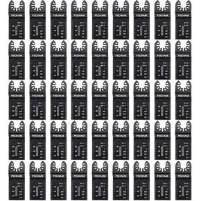 PECHAM 45 قطعة من شفرات المنشار الخشبية العالمية المتأرجحة متعددة المهام سريعة الإصدار تناسب كابل بورتر بلاك آند ديكر روكويل ريدجيد ريوبي ميلووكي ديوالت شيكاغو كرافتسمان in Kuwait