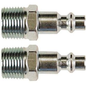 Primefit IP1438MS-2 1/4" Body Industrial Steel Plug Set, 2-Pack Carded in Kuwait