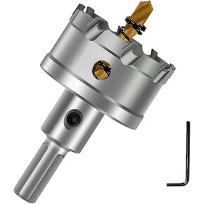 منشار ثقب كربيد من YETLEBOX، قاطع ثقب TCT مع مثقاب طيار مطلي بالتيتانيوم للمعادن والفولاذ المقاوم للصدأ والحديد والخشب 51 مم/2.01 بوصة in Kuwait