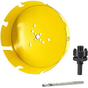 MaxTool 3PCs 8-1/16" TCT Hole Saw 205mm Carbide Tip Holesaw Arbored Cut Asphalt Brick Concrete Gypsum Limestone Plastic Tile Wood MDF; CT00Y57R804EA in Saudi Arabia