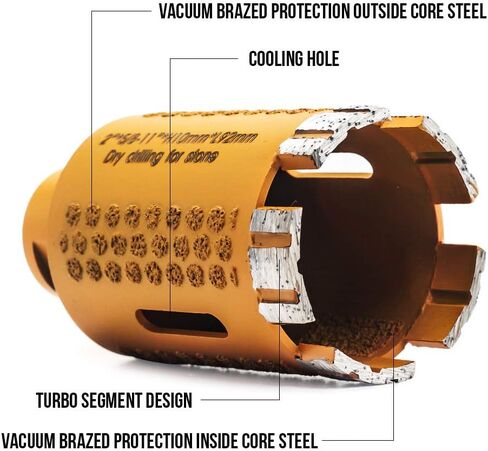 OSTEK 1-3/8'' Diamond Electroplated Dot Protection Diamond Core Drill Bits for Stone Granite in Saudi Arabia