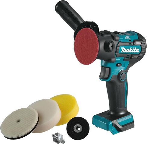 Makita VP01R1 12V max CXT Lithium‑Ion Brushless 3" Polisher / 2" Sander Kit (2.0Ah), ML103 12V max CXT Li-Ion Cordless L.E.D. Flashlight, & RM02 12V max CXT Lithium-Ion Cordless Compact Job Site Radio in Saudi Arabia