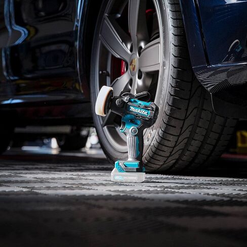 Makita VP01R1 12V max CXT Lithium‑Ion Brushless 3" Polisher / 2" Sander Kit (2.0Ah), ML103 12V max CXT Li-Ion Cordless L.E.D. Flashlight, & RM02 12V max CXT Lithium-Ion Cordless Compact Job Site Radio in Saudi Arabia