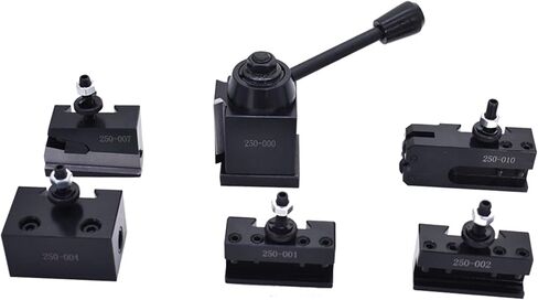ALL-CARB OXA Tool Post Set 250-000 Wedge Type Quick Change Tool Post Set Steel Material For Mini Lathe 6-9 Swing in Saudi Arabia