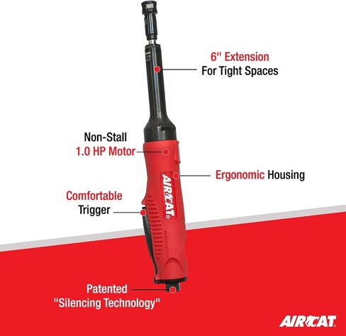 AIRCAT Pneumatic Tools 6270: 1 HP Composite Extended Straight Die Grinder 20,000 RPM in Saudi Arabia