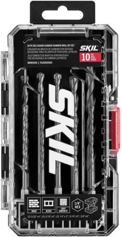 SKIL 10 Pc Hex Shank Carbide Hammer Drill Bit Set-MDB5000 in Saudi Arabia