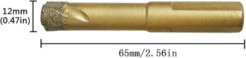 Jashtool الماس لقم الثقب 3 قطع 12 مم 1/2 بوصة مجموعة منشار ثقب الماس السيراميك مع إدراج الشمع التبريد لبلاط السيراميك والخزف والرخام والجرانيت والزجاج الصخري in Kuwait