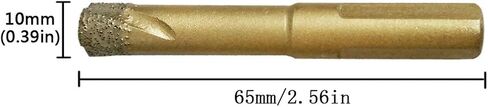 Jashtool الماس لقم الثقب 3 قطع 12 مم 1/2 بوصة مجموعة منشار ثقب الماس السيراميك مع إدراج الشمع التبريد لبلاط السيراميك والخزف والرخام والجرانيت والزجاج الصخري in Kuwait