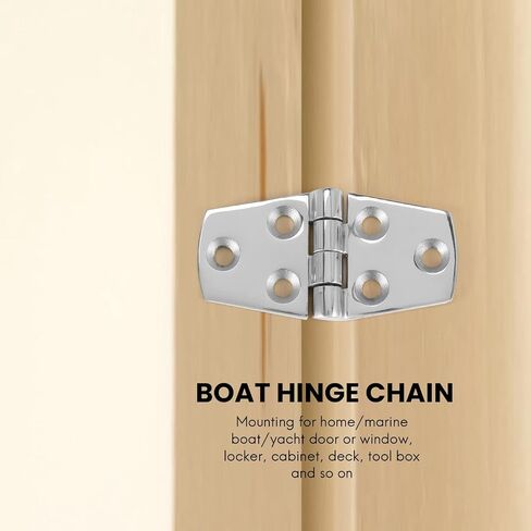 4 Pieces Stainless Steel Strap Hinge Door Hinge For Boat Yacht 76 X 38 Mm Rafting,Boat Hatch Compartment Hinges in Saudi Arabia