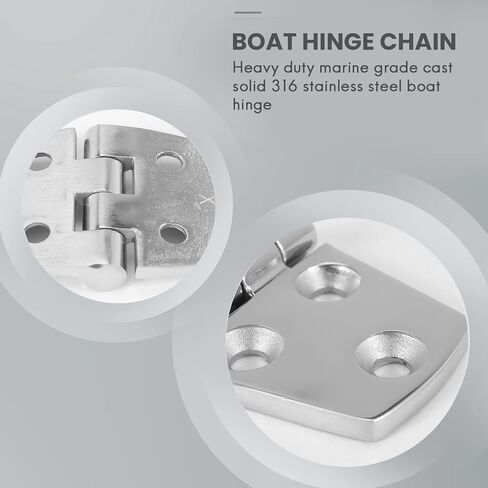 4 Pieces Stainless Steel Strap Hinge Door Hinge For Boat Yacht 76 X 38 Mm Rafting,Boat Hatch Compartment Hinges in Saudi Arabia