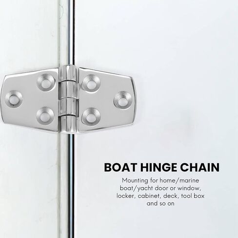4 Pieces Stainless Steel Strap Hinge Door Hinge For Boat Yacht 76 X 38 Mm Rafting,Boat Hatch Compartment Hinges in Saudi Arabia