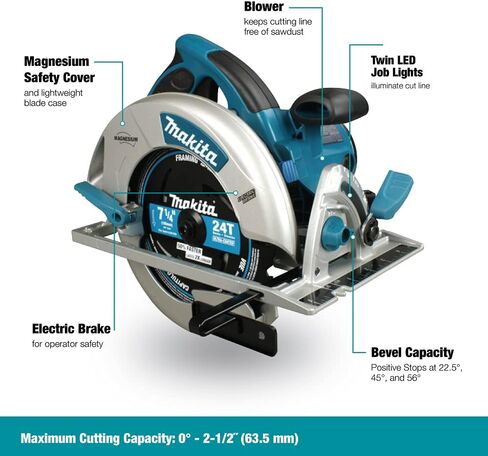 Makita 5007MGA 7-1/4" Magnesium Circular Saw, with Electric Brake in Saudi Arabia