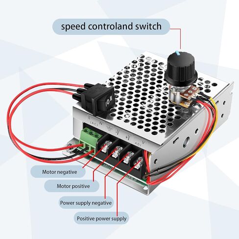 Bonuci 6 Pack Power Battery Adapter Converter Kit Includes Motor Speed Controller with Switch Battery Power Adapter Low Voltage Protection 40a Fuse for 18V 20V Batteries Display Robots Cars DIY Supply in Saudi Arabia