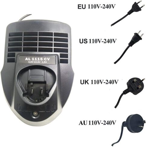 شاحن بطارية ليثيوم أيون AL1115CV BC330 Bosch 10.8V-12V BAT411، BAT412A، BC430 استبدال بطاريات ليثيوم أيون لبوش المثقاب الكهربائي TSR1080 GSR10.8-2 GSA10.8V GWI10.8V TSR120 in Kuwait