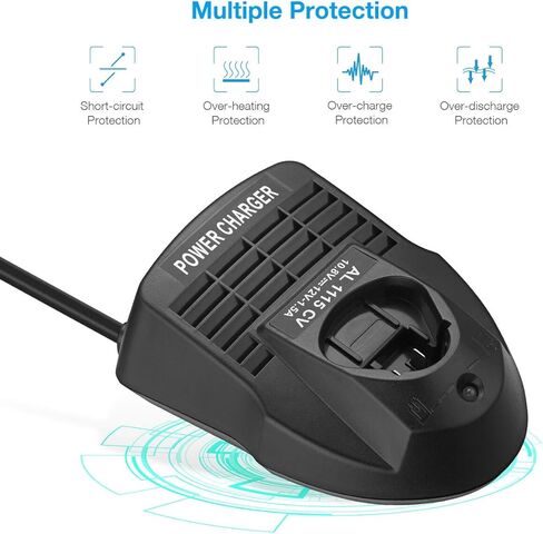 Powerextra BC330 شاحن بطارية ليثيوم أيون 12 فولت لبوش 2 فولت BAT411، BAT412A، BC430 BC330 2 607 336 996 10.8 فولت-12 فولت بطاريات ليثيوم أيون in Kuwait