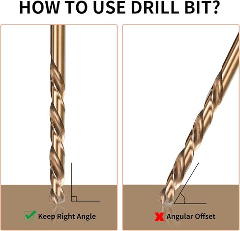 طقم لقم مثقاب كوبالت 13 قطعة، طقم لقم مثقاب ستيل عالي السرعة M35، مجموعة رؤوس مثقاب دوارة 1/16 انش - 1/4 انش، رؤوس مثقاب معدنية اتش اس اس للمعادن الصلبة والستانلس ستيل والحديد الزهر والخشب والبلاستيك in Kuwait
