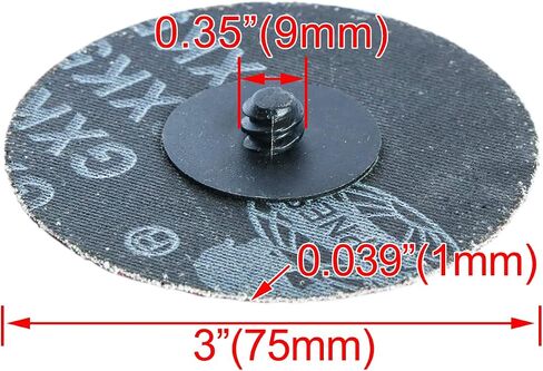 3" inch Sanding Disc R-Type Quick Change Surface Conditioning Disc,for Die Grinder, Surface Striping, Grinding, Polishing, Fast Finishing (80) in Saudi Arabia