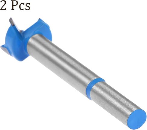 Kozelo 2pcs Forstner Drill Bits - [17mm] Tungsten Carbide Auger Opener for Wood Furniture Hinge Woodworking Use, Round Shank, Dark Blue in Saudi Arabia