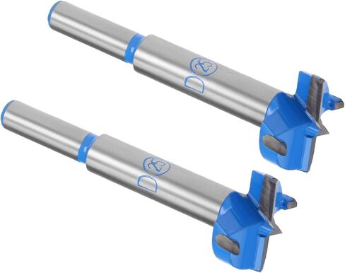 Kozelo 2pcs Forstner Drill Bits - [17mm] Tungsten Carbide Auger Opener for Wood Furniture Hinge Woodworking Use, Round Shank, Dark Blue in Saudi Arabia